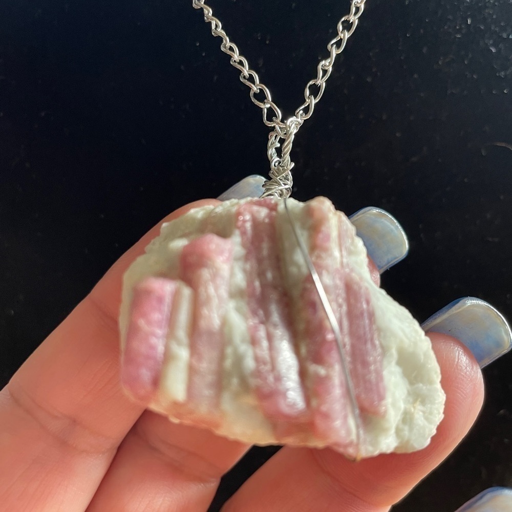 RARE- PINK TOURMALINE NECKLACE
